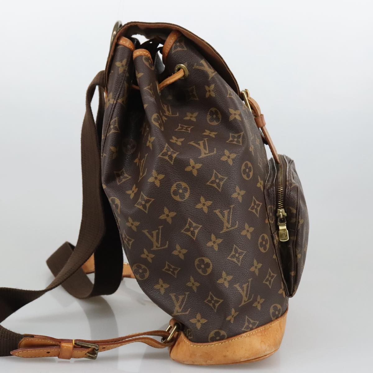Louis Vuitton Montsouris Gm  Canvas Backpack Bag
