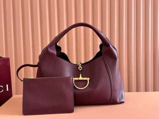 GC712 Gucci Softbit Maxi Shoulder Bag / 18.1"W x 10.2"H x 6"D / HIGHEST QUALITY VERSION