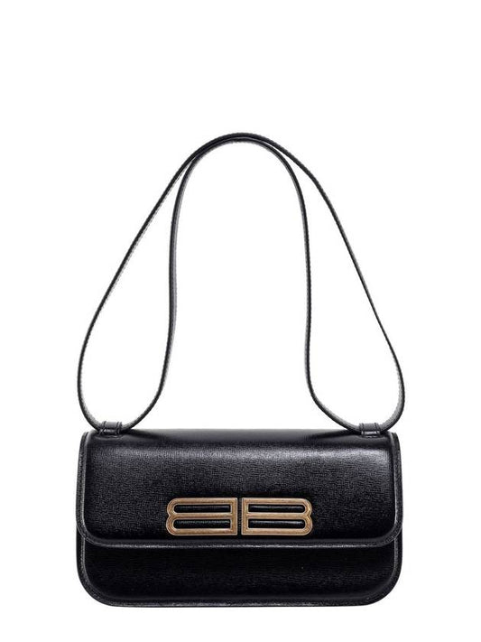 Luxury Balenciaga  BB Logo Gossip Small Shoulder Bag Black