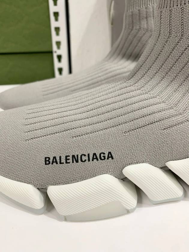 Luxury Balenciaga  Speedrunner high top sneakers gray