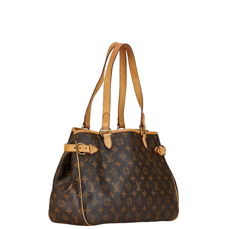 Louis Vuitton Monogram Battalion Horizontal Tote Handbag M51154 Brown PVC Leather  Louis Vuitton