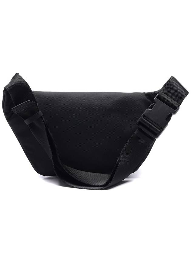 Luxury Balenciaga  Explorer Logo Canvas Belt Bag Black