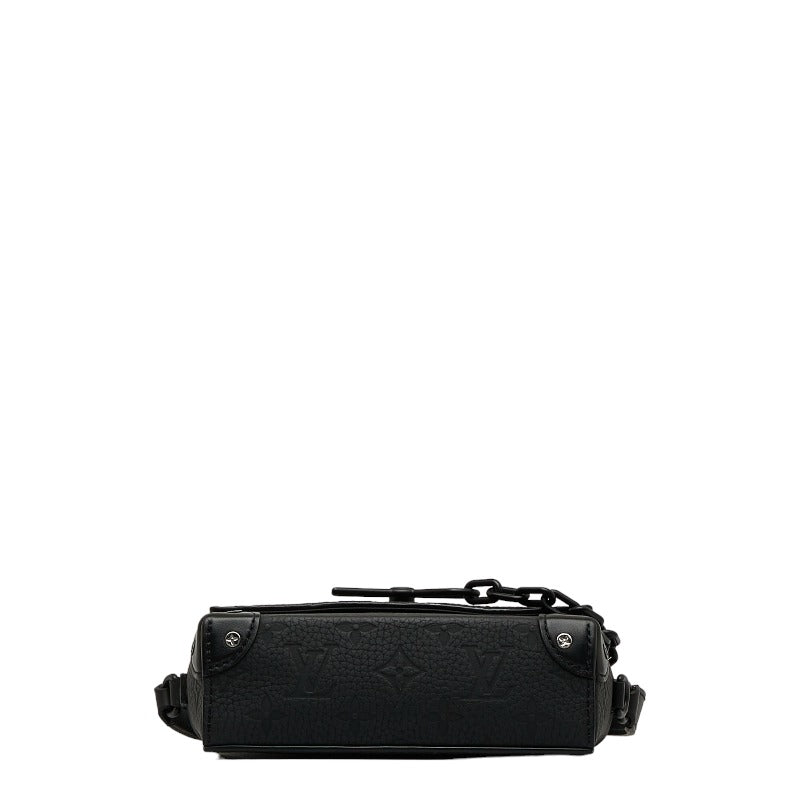 Louis Vuitton Trion Monogram Steamer Wearable Wallet Shoulder Bag M81746 Noir Black Leather Men Louis Vuitton