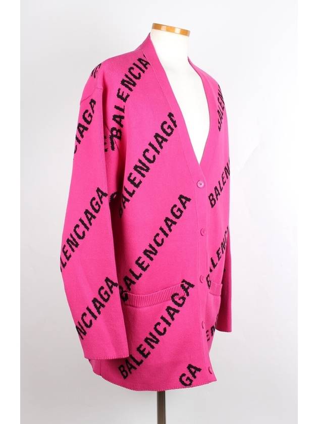 Luxury Balenciaga  All over multi logo cardigan M