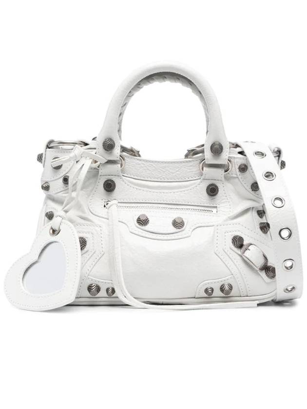 Luxury Balenciaga  Neo Cagole Small Tote Bag White