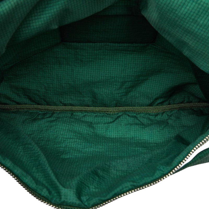 Chanel Rucksack Backpack Green Nylon Leather  Chanel