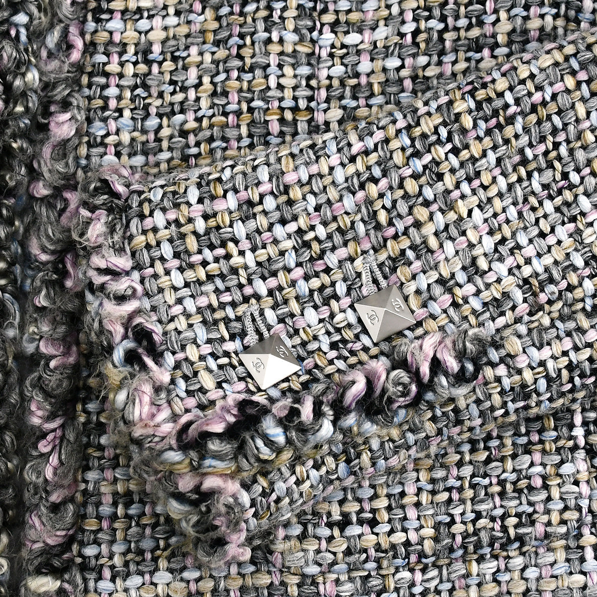 Chanel Fall 2003 Collarless Tweed Jacket #36