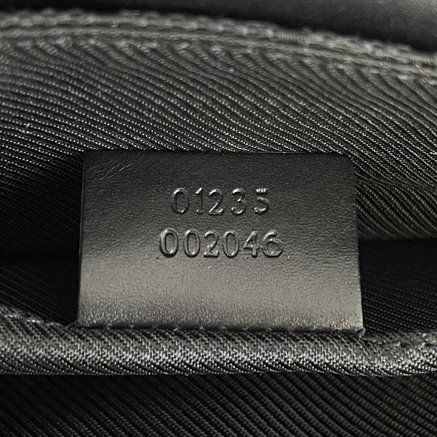 GUCCI - Black GG Monogram Canvas Shoulder Bag