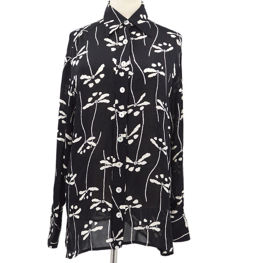 Chanel Fall 1994 CC floral-print silk shirt #40