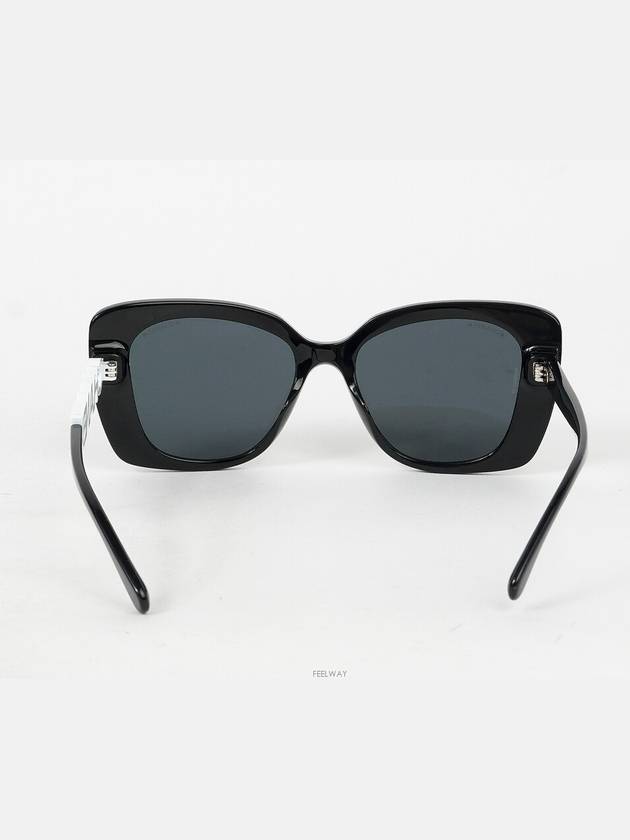 Crystal lettering sunglasses black 74455 Chanel