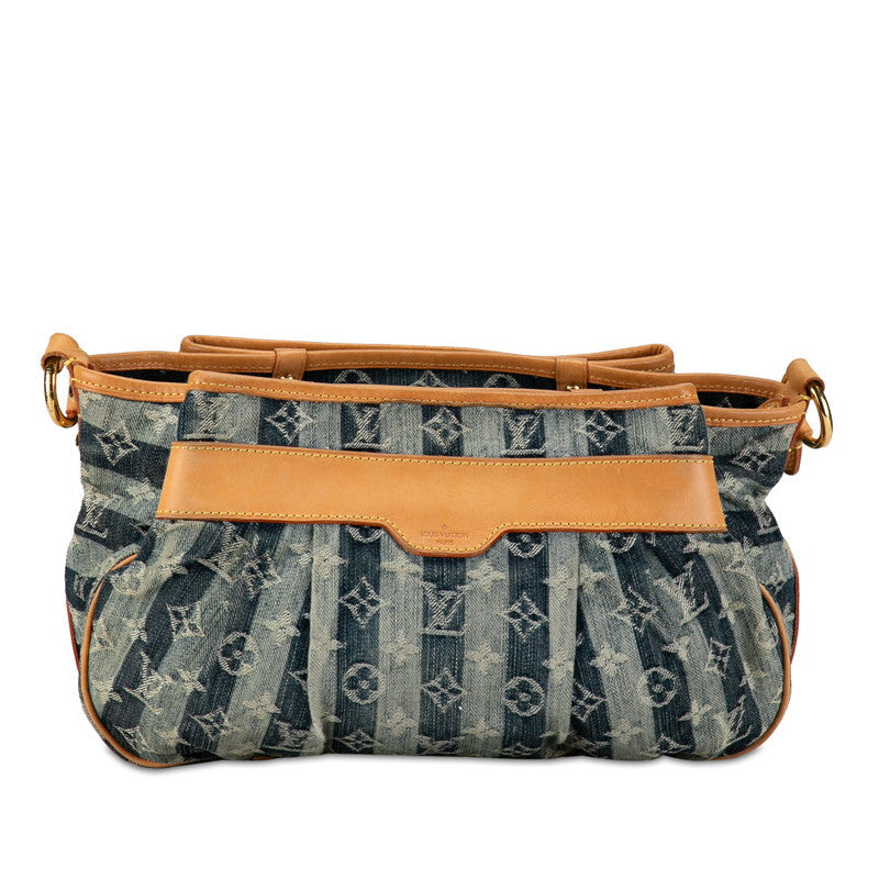 Louis Vuitton Monogram Denim Portee M95334 Indigo Blue Linen  Louis Vuitton M95334 Indigo Blue Linen Ladies Louis Vuitton
