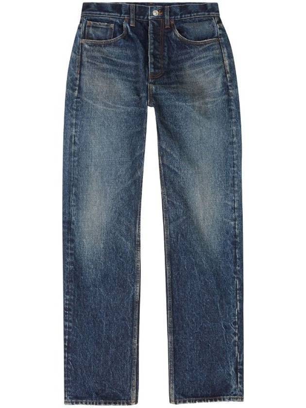 Luxury Balenciaga  Men's Relaxed Jeans Navy