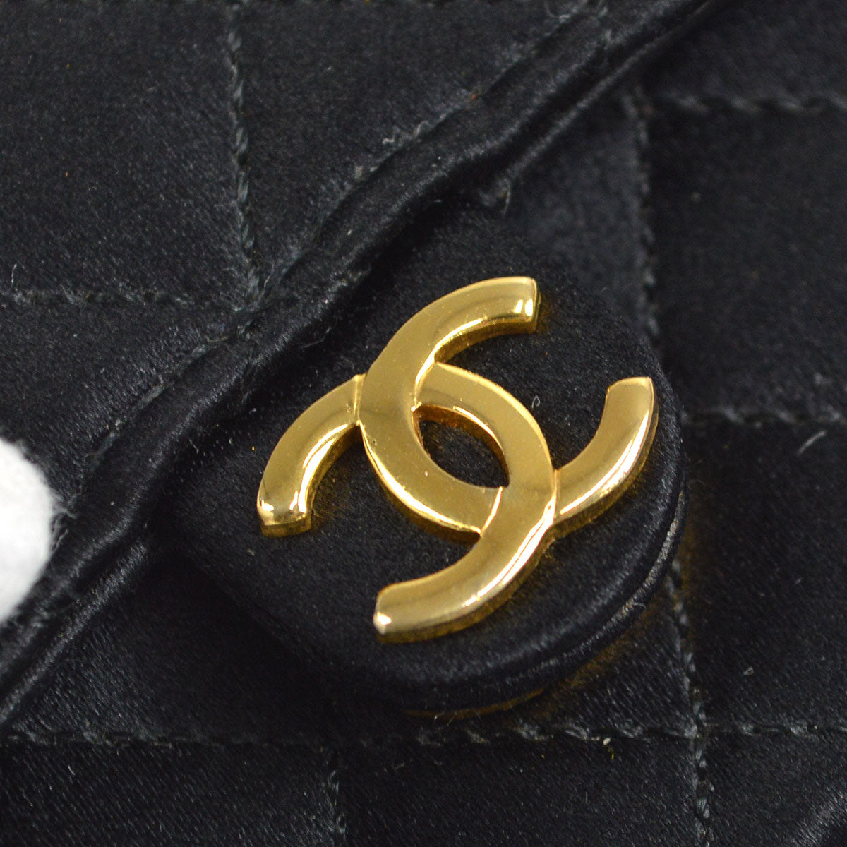 Chanel Classic Flap Micro Black Satin