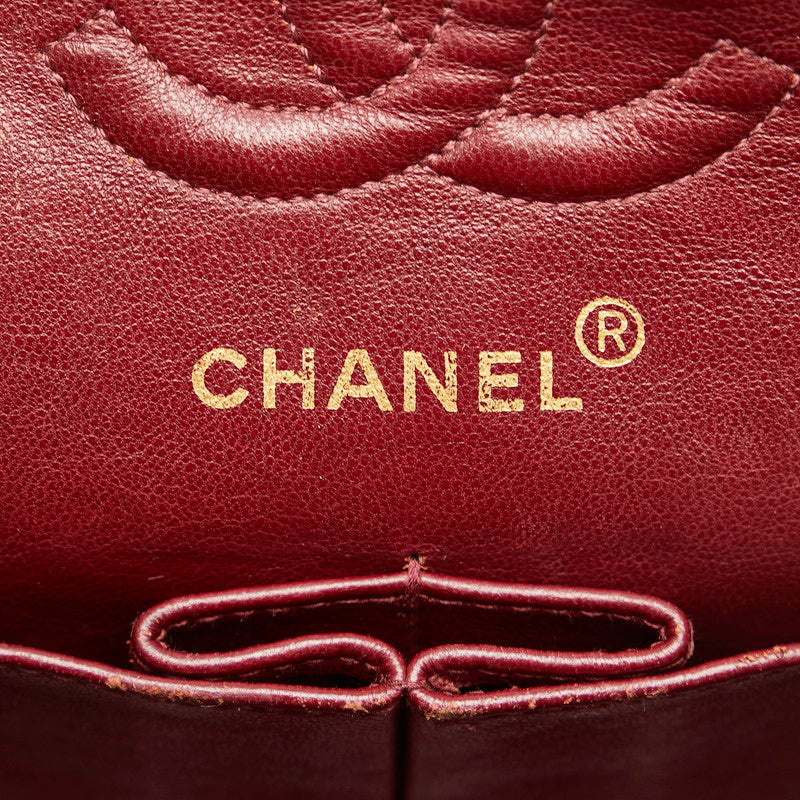 Chanel Mattress 23 Double Flat Gold  Chain houlder Bag Black  S  Chanel