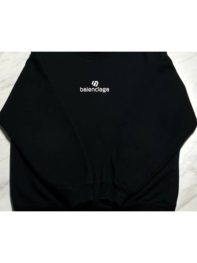 Luxury Balenciaga  embroidered logo sweatshirt 77