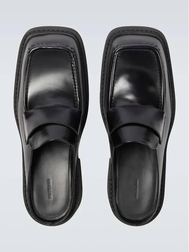 Luxury Balenciaga  Inspector 40MM Leather Bloafer Black
