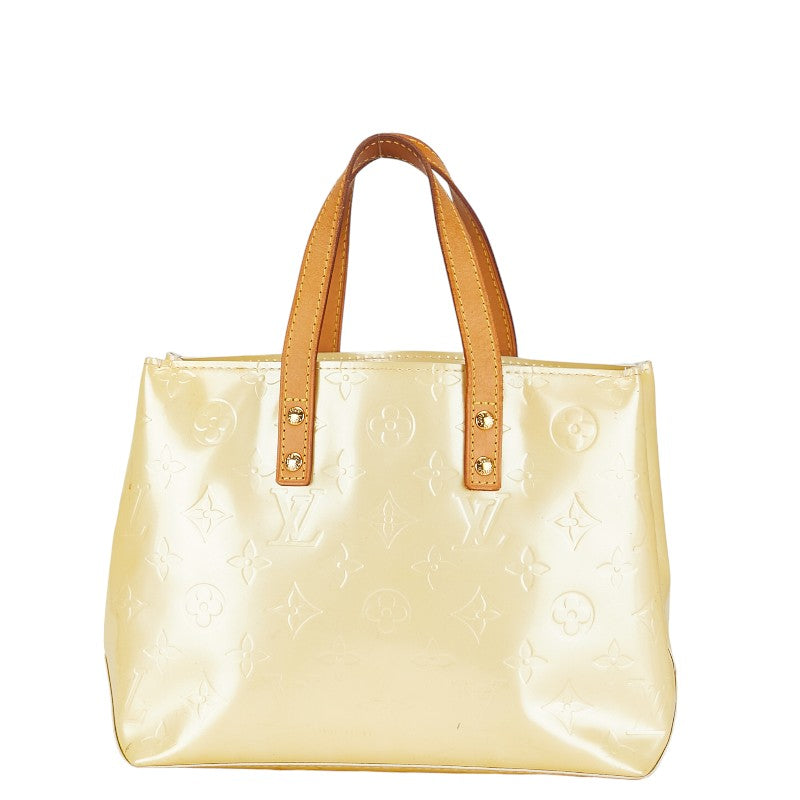Louis Vuitton Monogram Vernis Reed PM Handbag M91336 Pearl White Patent Leather  Louis Vuitton