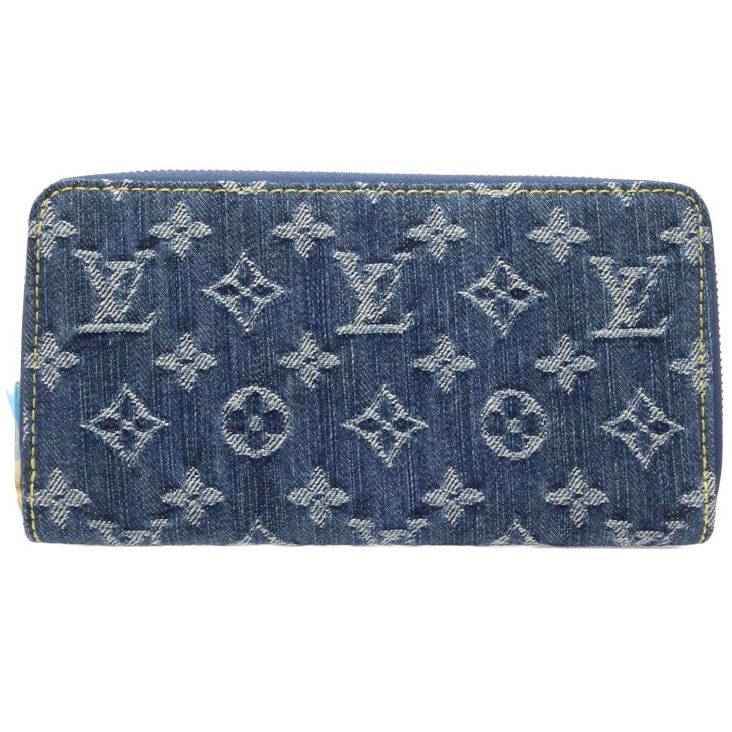 Louis Vuitton Monogram blue blue Monogram Monogram blue Long Bill Wallet (Bi-Fold)