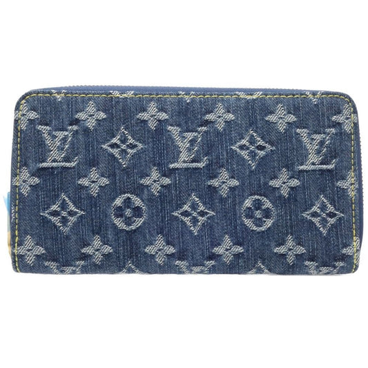 Louis Vuitton Monogram blue blue Monogram Monogram blue Long Bill Wallet (Bi-Fold)