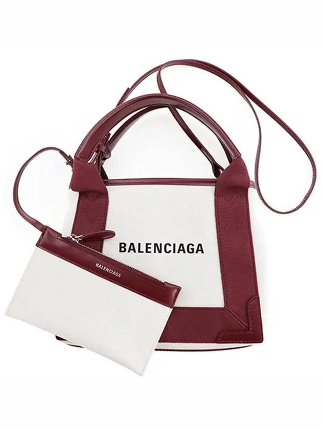 Luxury Balenciaga  Cabas XS Tote Bag Burgundy