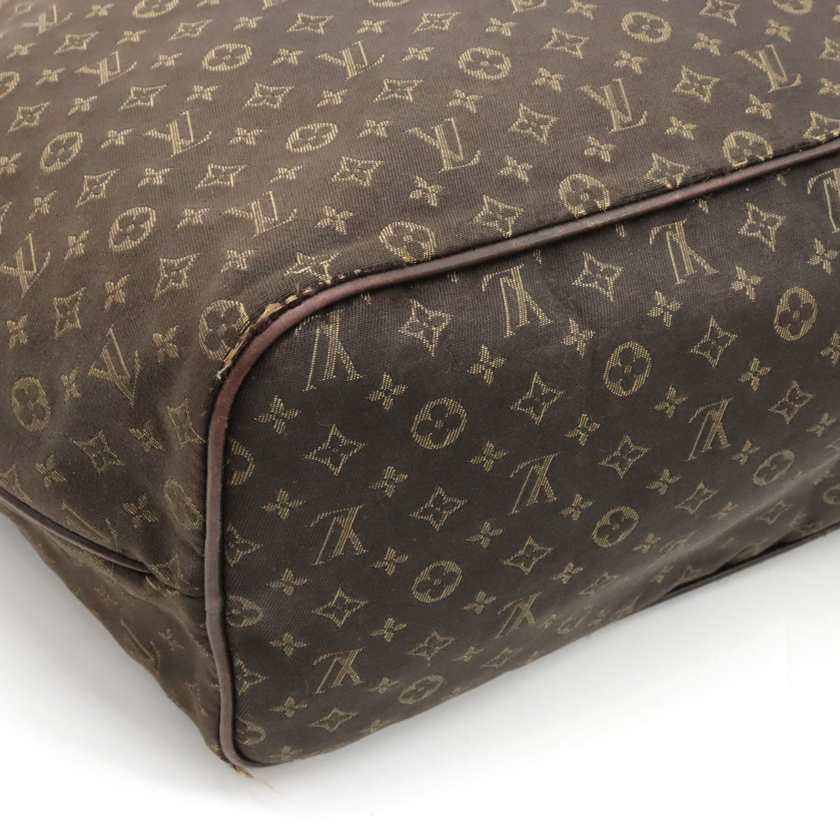 Louis Vuitton Monogram Idil Neverfull MM Tortoise Bag Linen Huzan Brown M40513