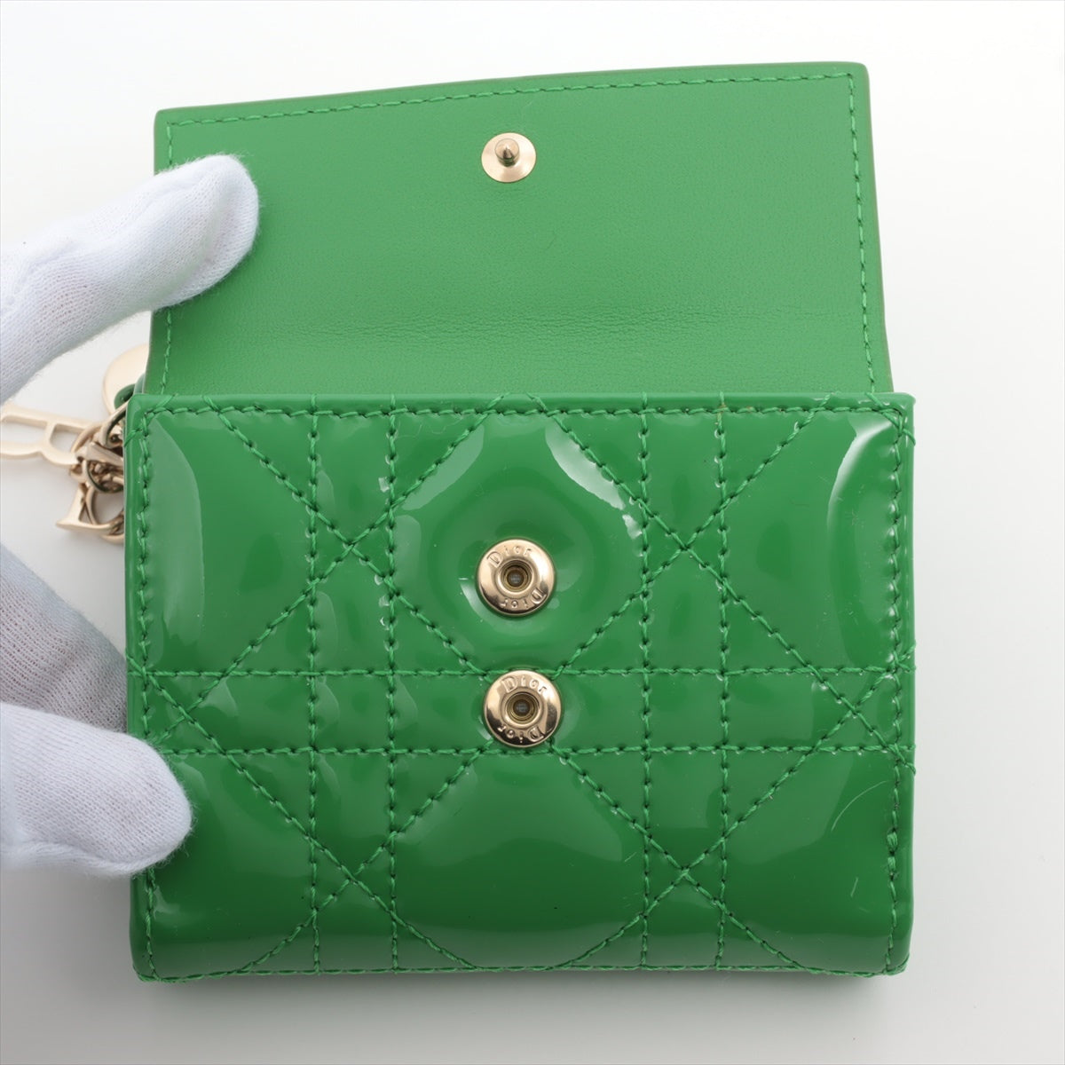 Dior  Lotus Wallet Compact Wallet Green
