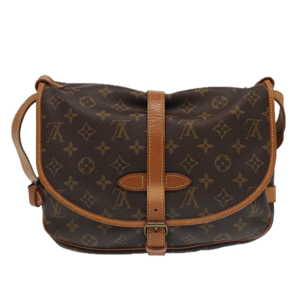 Louis Vuitton Saumur 30  Canvas Shoulder Bag