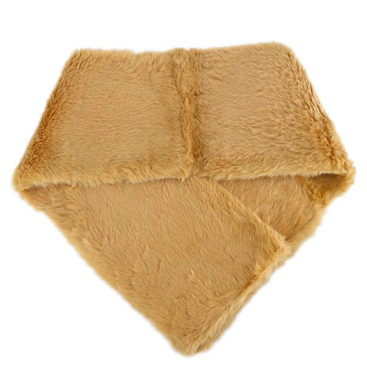 Christian Dior Beige Fur Scarf Stole Small Good