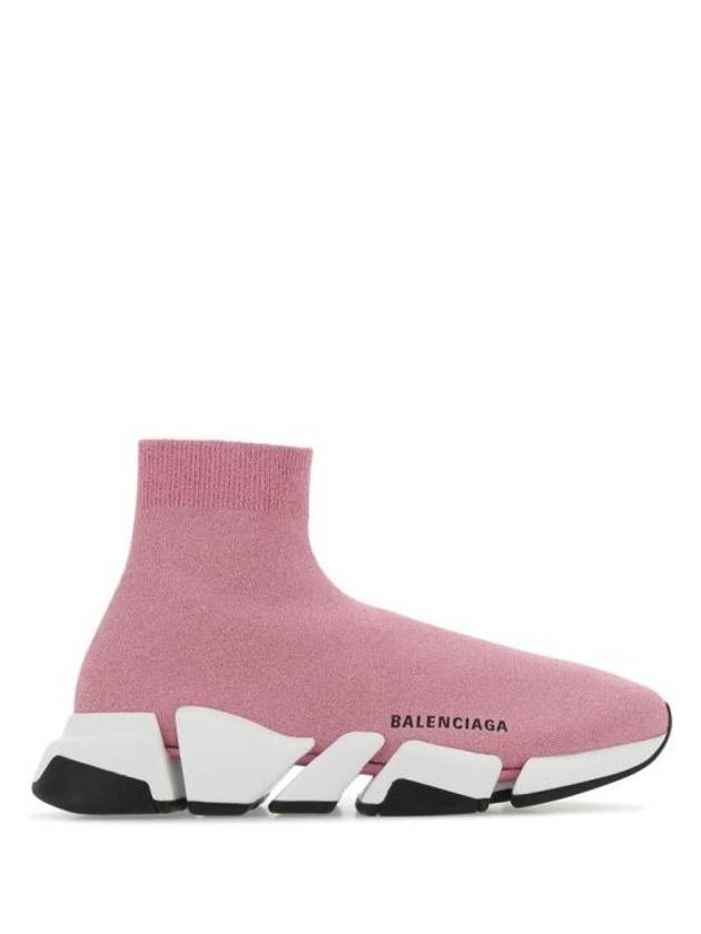 Luxury Balenciaga  Speed 2.0 High Top Sneakers Pink