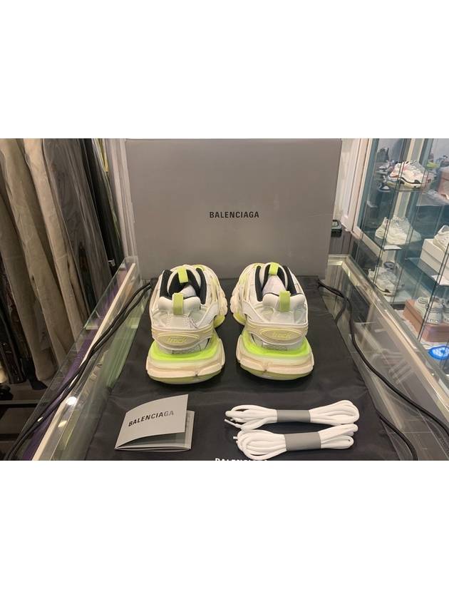 Luxury Balenciaga  Track Low Top Sneakers Fluo Yellow White