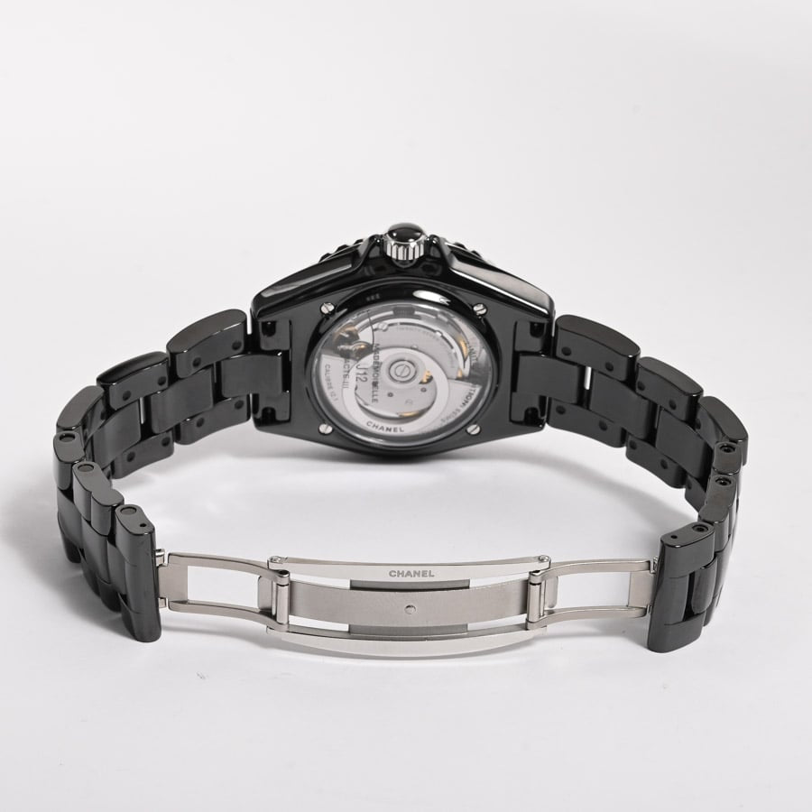 Chanel Mademoiselle J12 La Pausa 38MM Watch H7609 Black