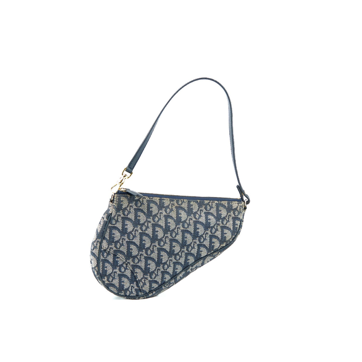 Oblique Canvas Saddle Bag