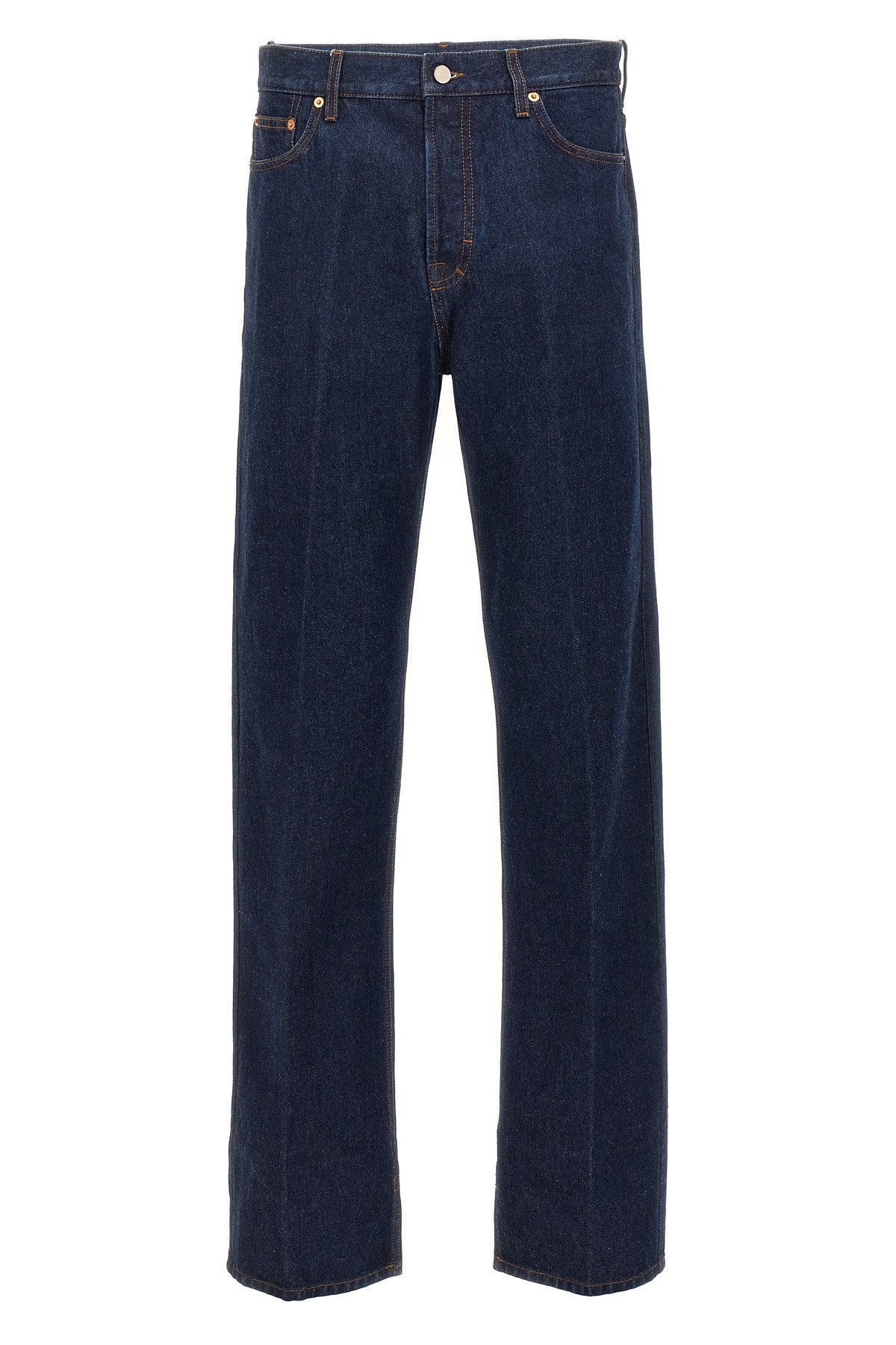 Gucci Men Stretched Pleated Jeans