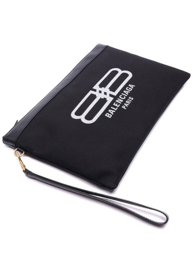 Luxury Balenciaga  Flat Jumbo Clutch Bag Black