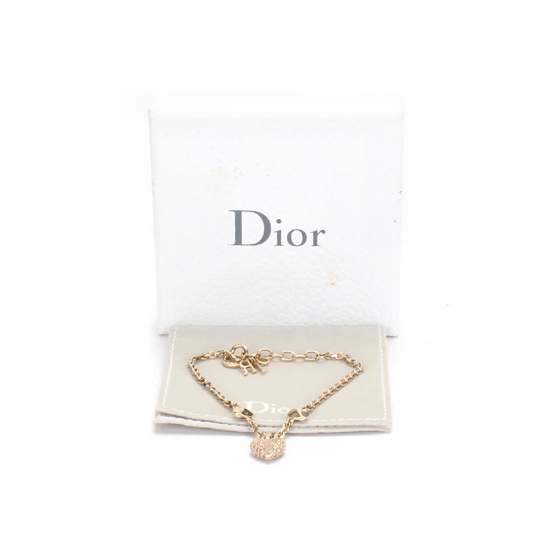 Heart & Logo Charm Bracelet