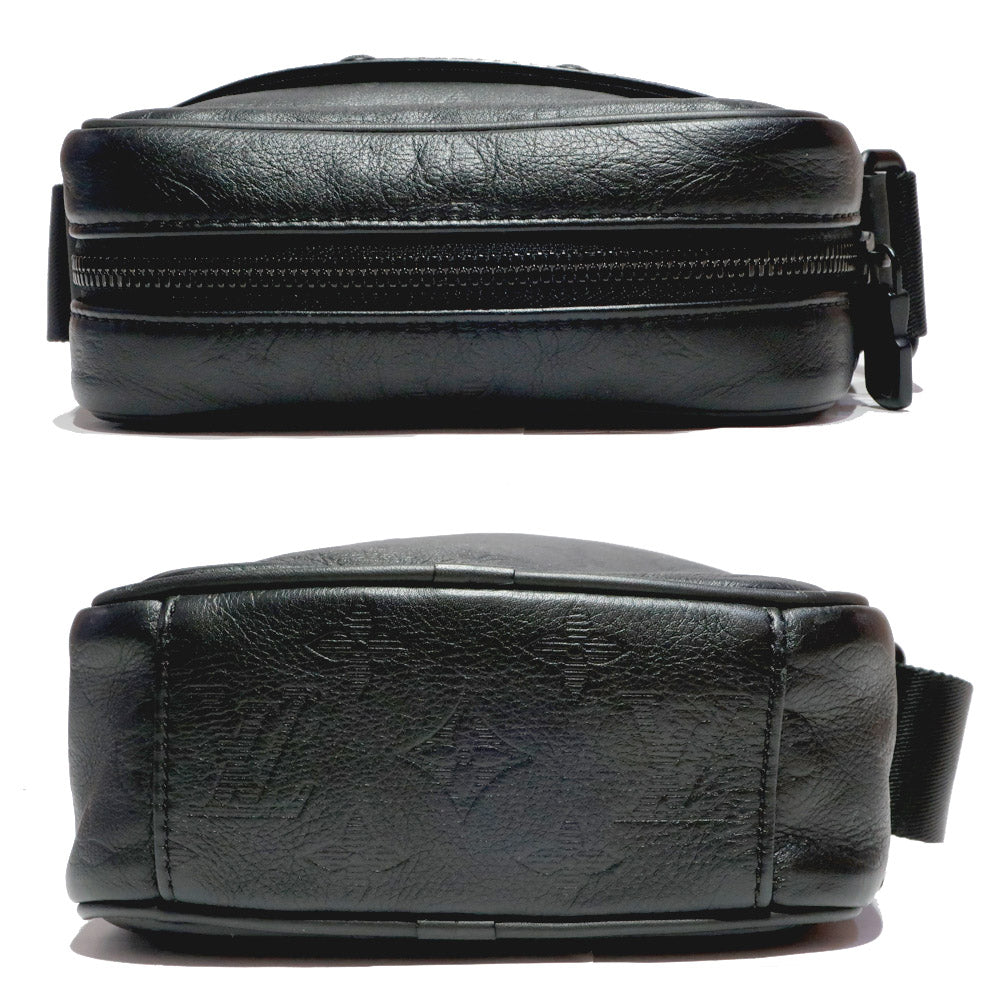 Louis Vuitton M43681 Monogram Shadow Bag Black Leather  Mens