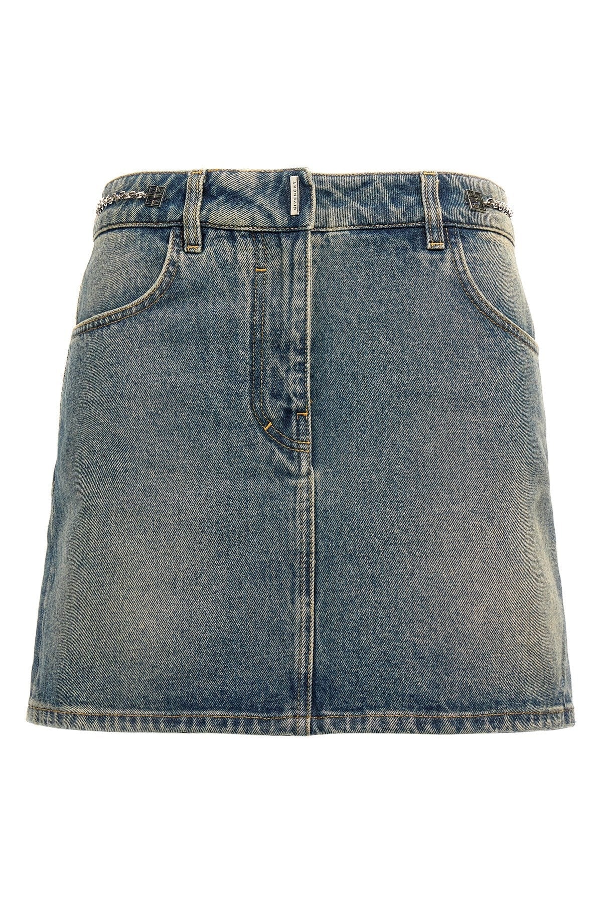Givenchy Women Denim Mini Skirt