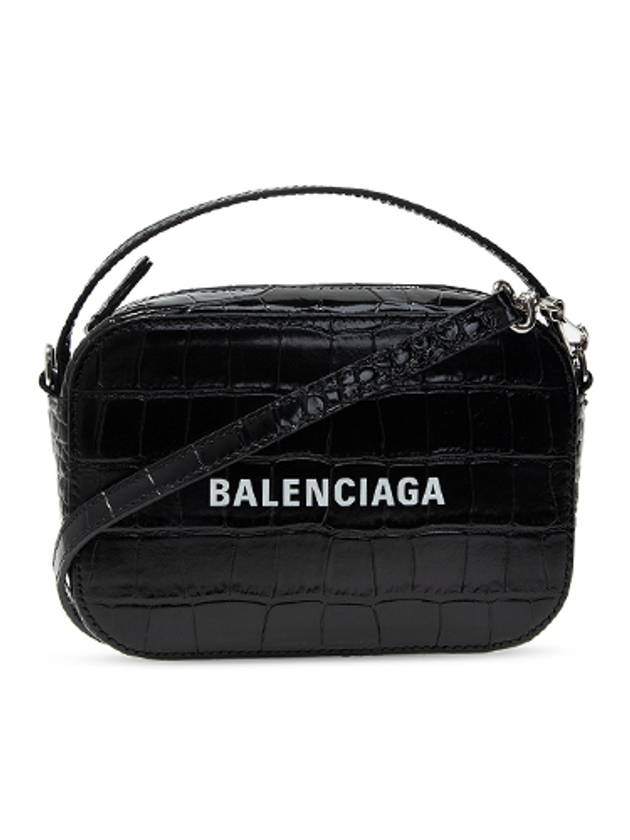 Luxury Balenciaga  Logo Camera Cross Bag Black