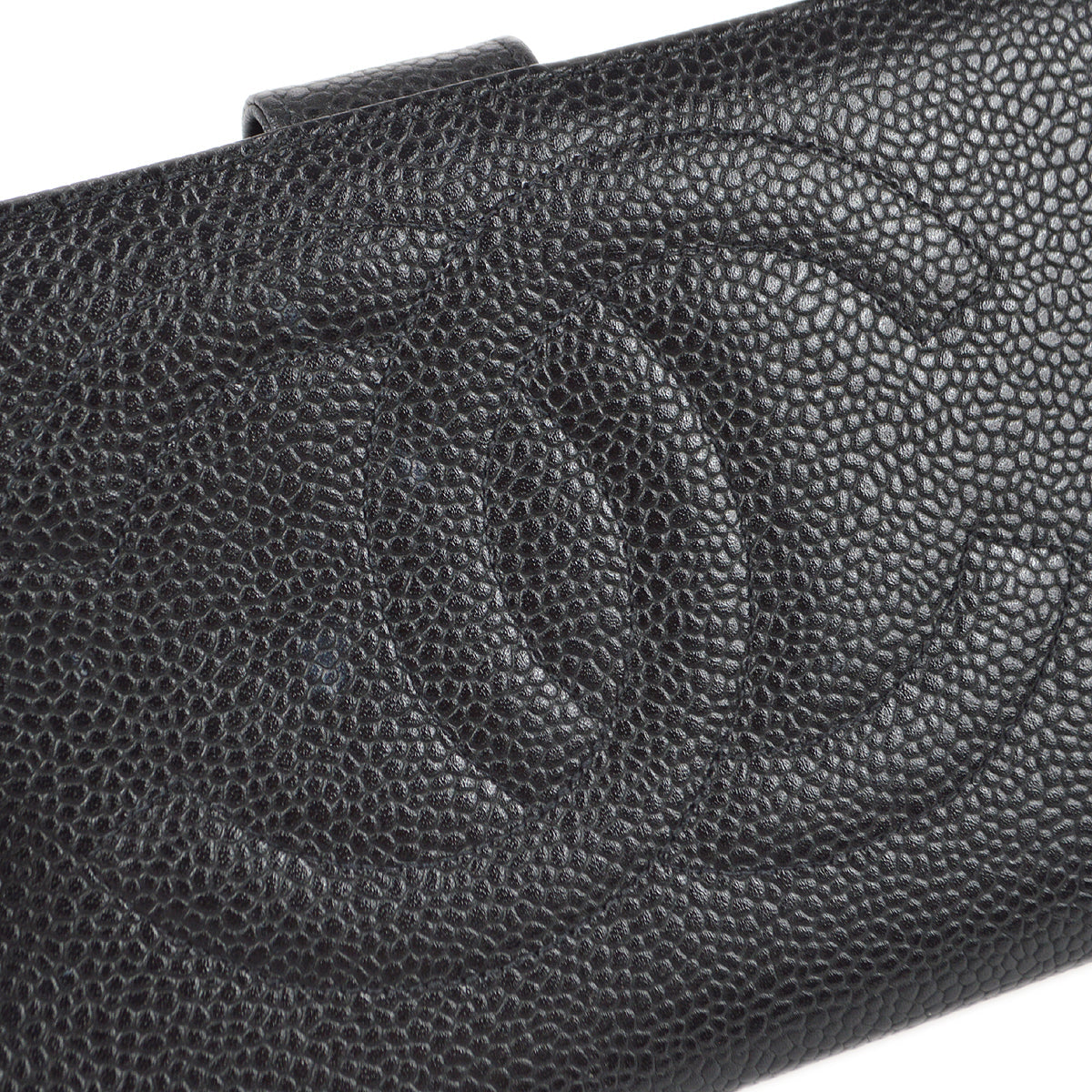 Chanel 1996-1997 Timeless Long Wallet Black Caviar