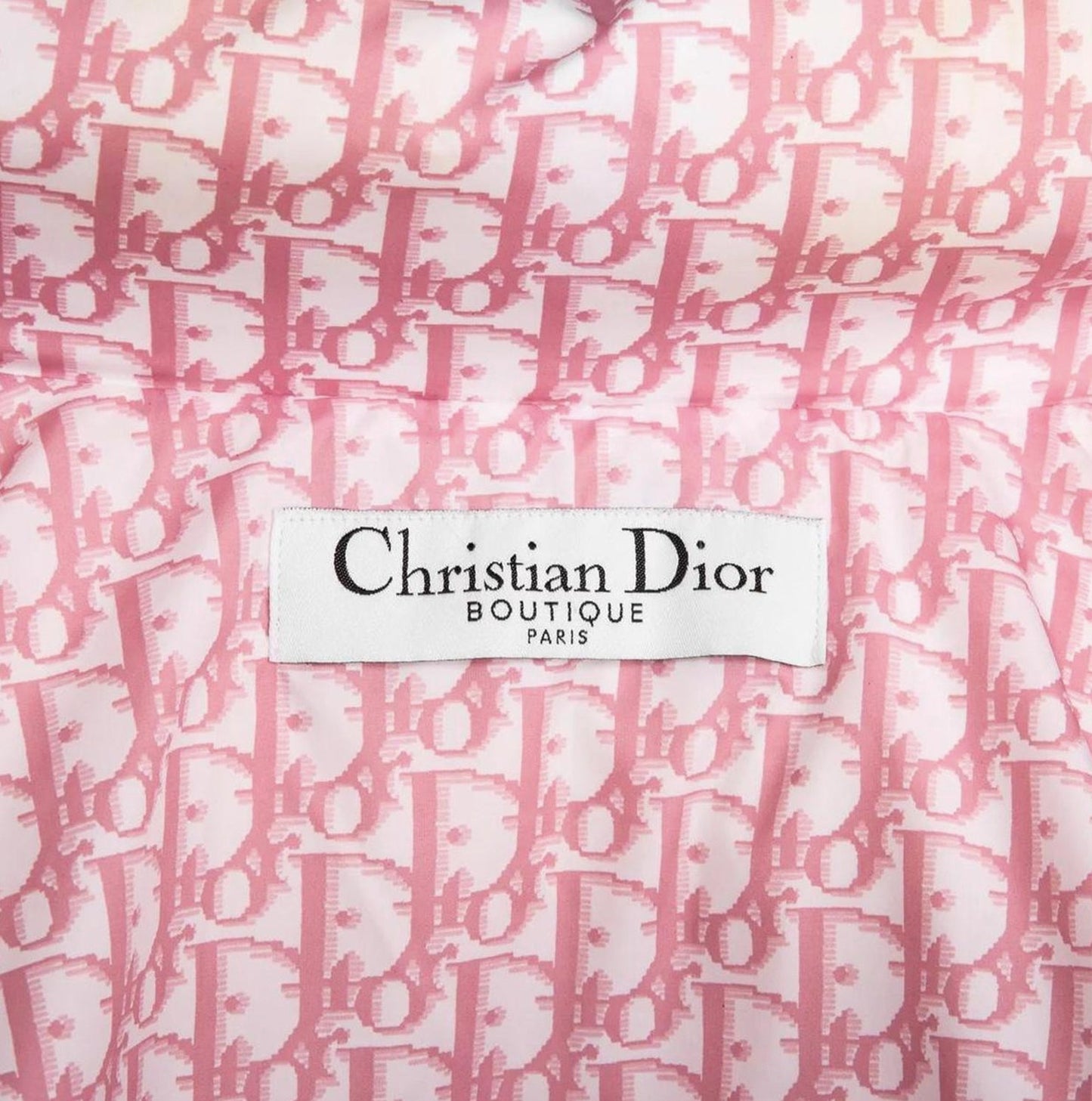 CHRISTIAN DIOR 2004 PINK GIRLY TROTTER PUFFER JACKET