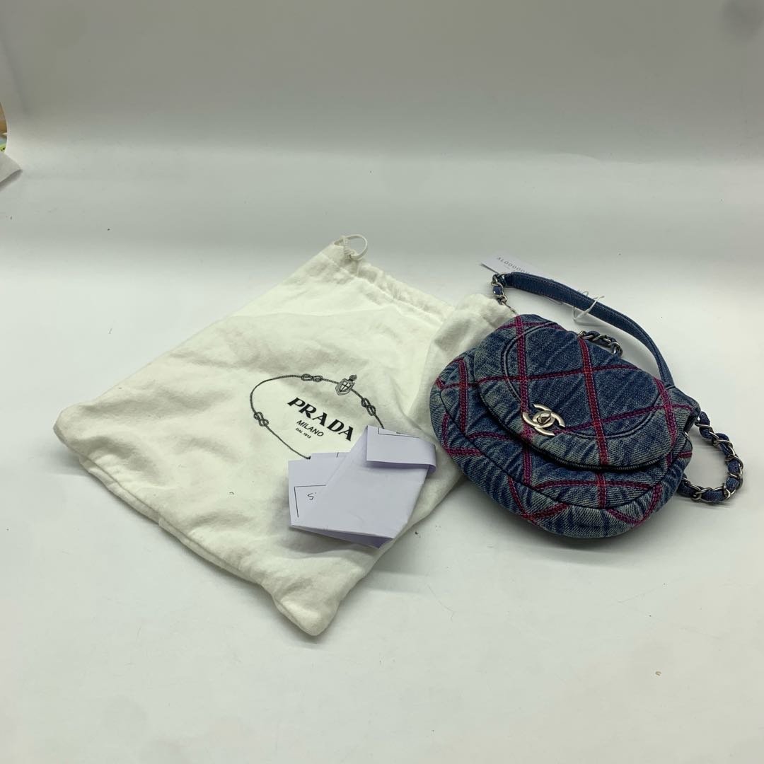 Chanel Yuanbao Canvas Shoulder Bag