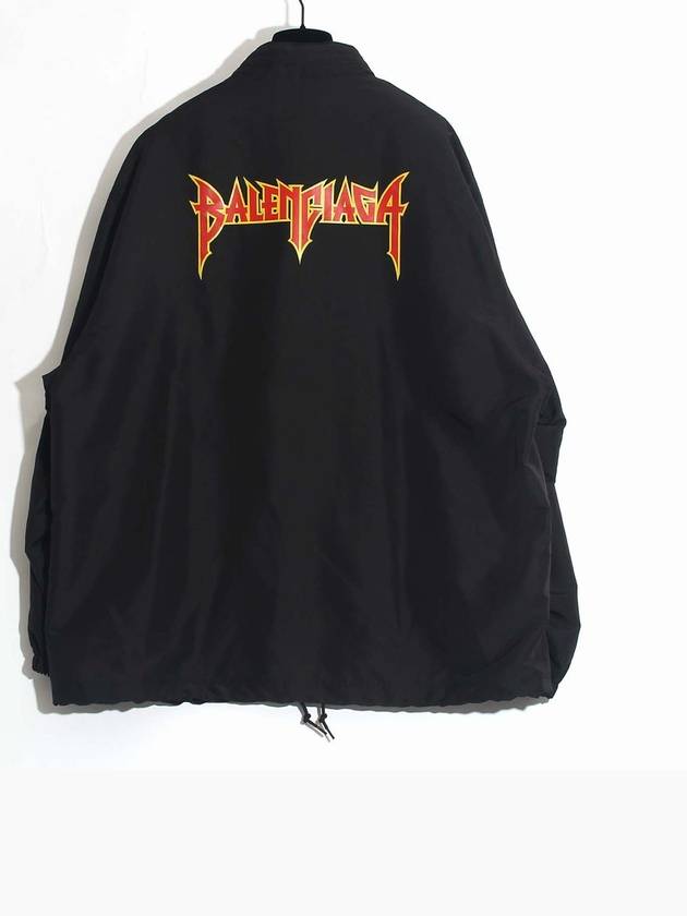 Luxury Balenciaga  Artwork Print Windbreak Black