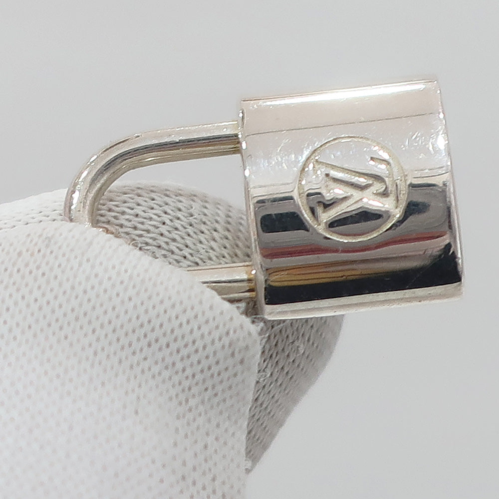 Louis Vuitton Necklace Panthenic Lock Q93559 approximately 50cm  Accessories Ag925 Silver LV Logo approximately 8.2g Warranty Bag Box