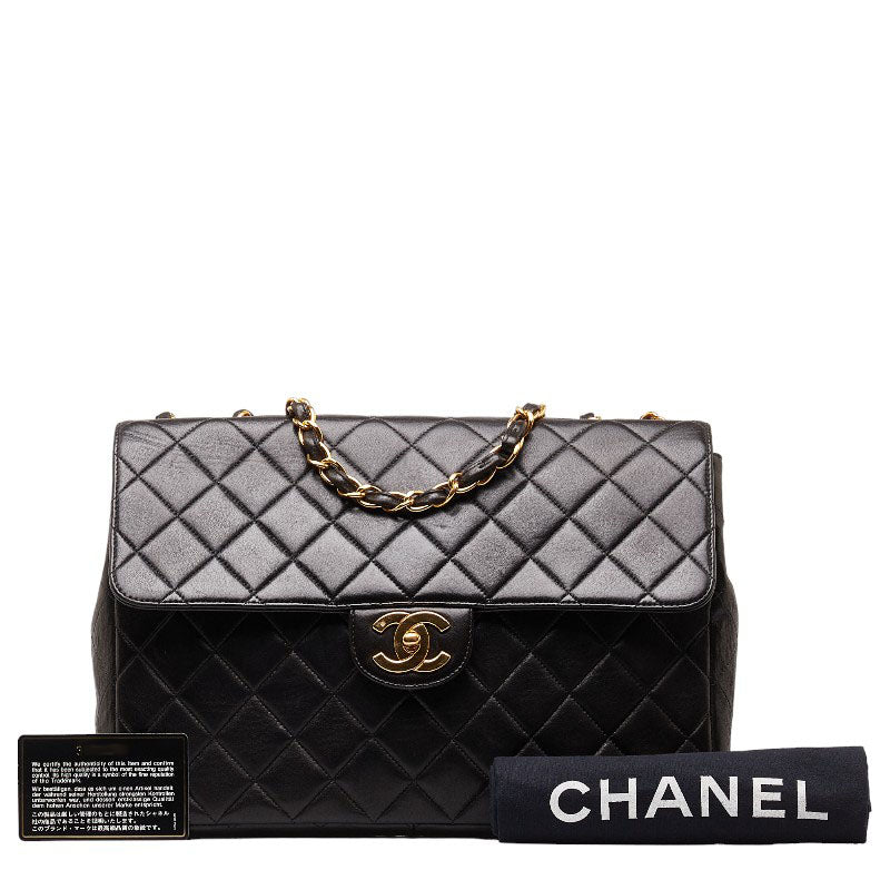 Chanel Matrases Chain Coke Chain Shoulder Bag Black G Leather  Chanel
