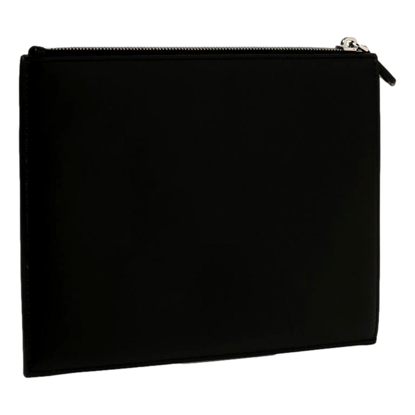 Fendi Baguette Black Calf Leather Embossed Clutch