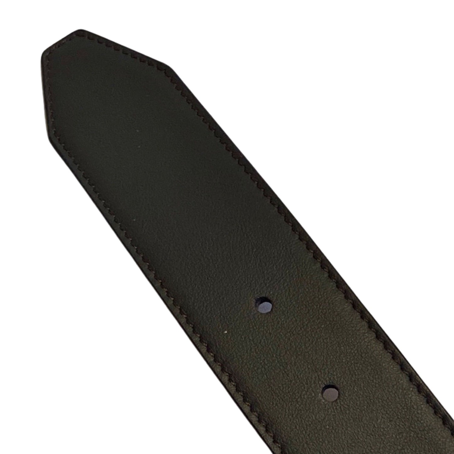 Fendi Black Smooth Calfskin Leather Belt Size 105