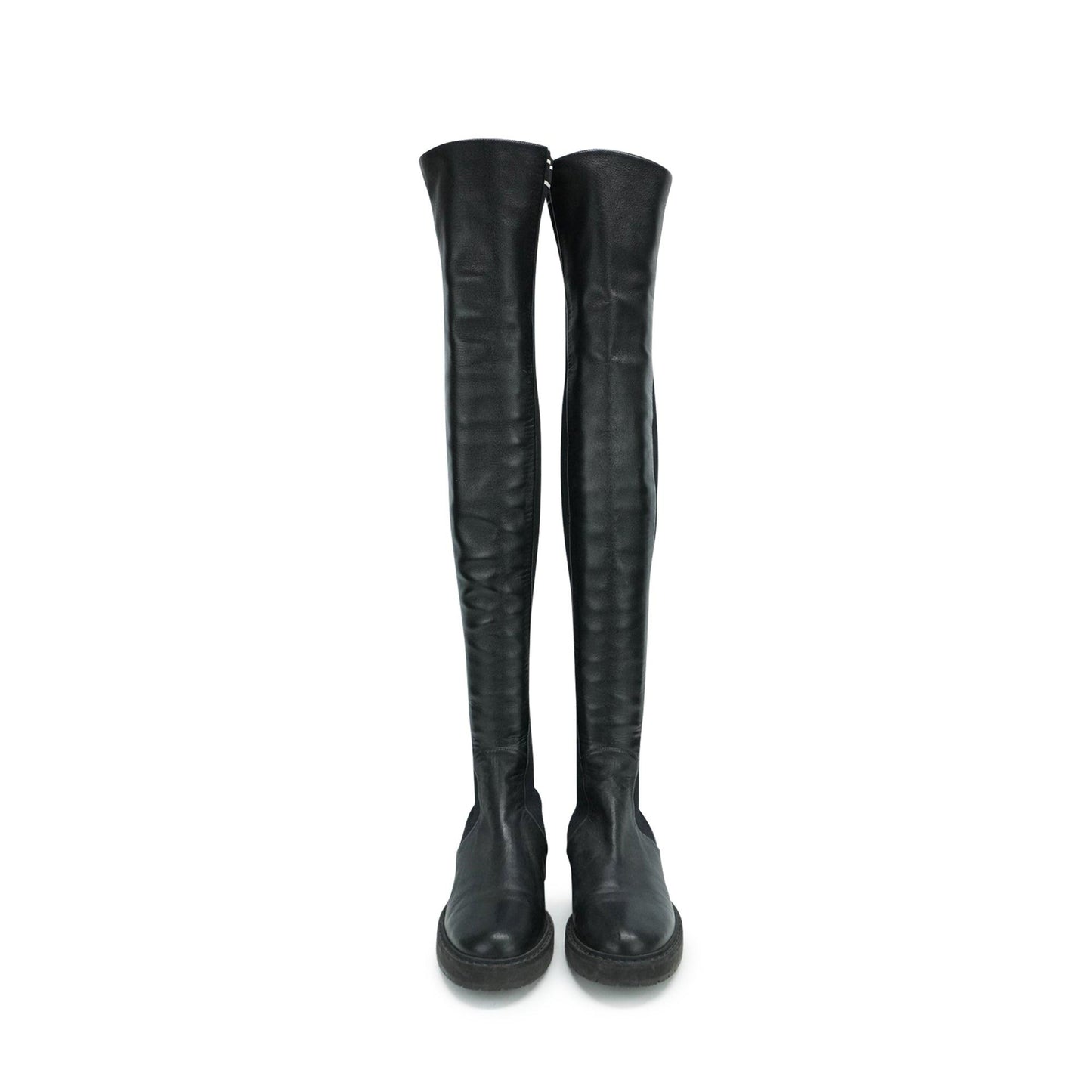 Fendi Ribbed Thigh-High Boots - Women's 39