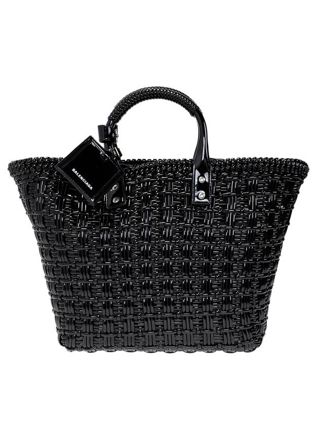Luxury Balenciaga  Bistro Strap Basket Small Tote Bag Black