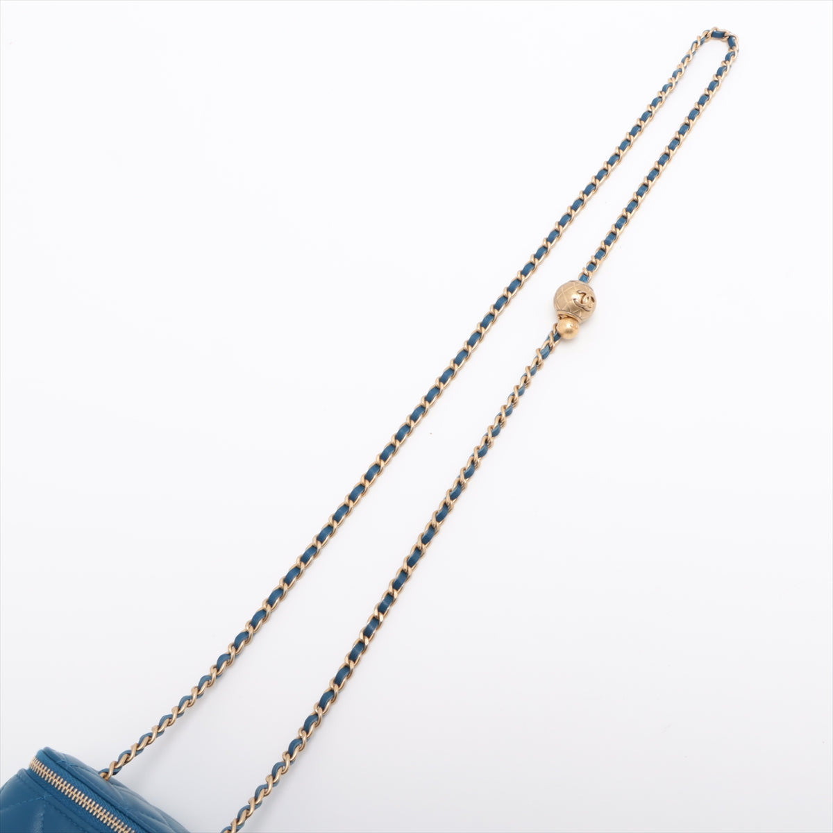 Chanel Matrasse  Chain Shoulder Bag Coco Ball Blue G