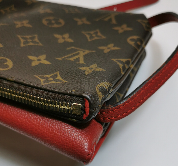 Preloved Louis Vuitton (LV) Twice Bag Red 250207781053054
